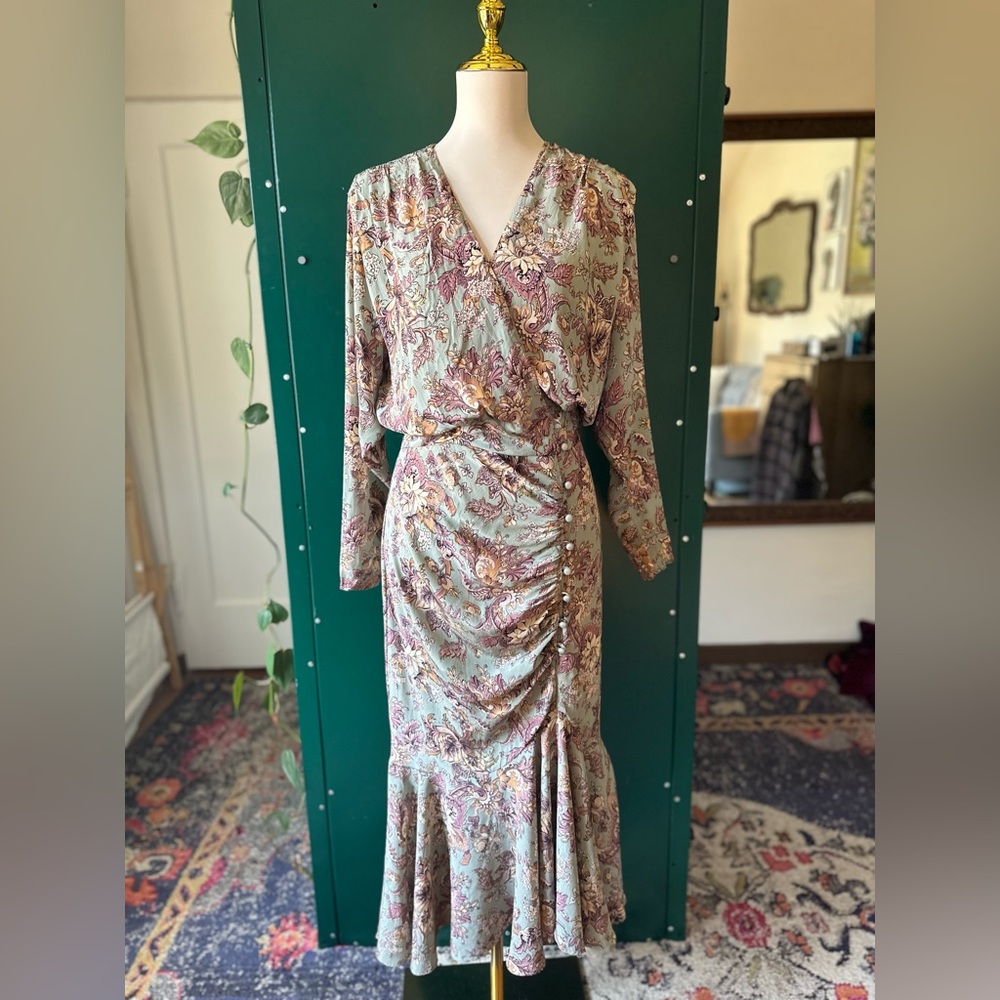 Vintage 80's Michelle Stuart Mermaid Trumpet Dress